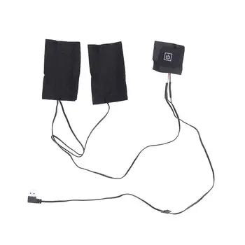 Odolná USB Black Teplejšie Nástroj Bunda Elektrické Vykurovacie Podložky Oblečenie Ohrievač Mobile Teplé Výstroj Zimné Teplejšie Podložky Vankúš Tepelnej