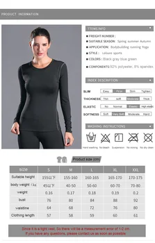 WOHUADI Plus veľkosť XXL dámske jogy nosiť športové tričko s dlhým rukávom Profesionálne rýchle sušenie fitness oblečenie Base tričko tesný top