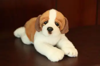 Simulácia Saint Bernard plyšové hračky o 21 cm na bruchu psa mäkké bábiky deti hračka Vianočný darček w2900