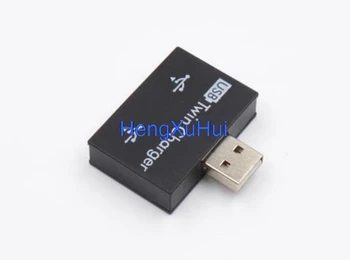 USB2.0 HUB Plnenie Určených Expander Converter Jedného až Dvoch Mobilných telefónov Plnenie Extender