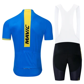 Kolesá Mavic 2018 mužov pro team lete priedušná krátky rukáv cyklistika dres, súprava cyklistické oblečenie cyklistika bicykle oblečenie bib nastaviť