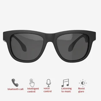 Slnečné Okuliare Bluetooth Headset Vonkajšie Polarizované Sklo Slúchadlá Hudbu Kostné Vedenie Vonkajšie Vodotesné Slúchadlá Stereo Slúchadlá