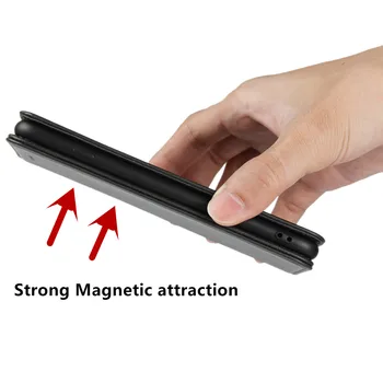 Kožené puzdro pre samsung Štýl 2 L-01L 6.0-palcov Flip prípade držiteľa karty Závesu Magnetická príťažlivosť Kryt Prípade, Wallet Case