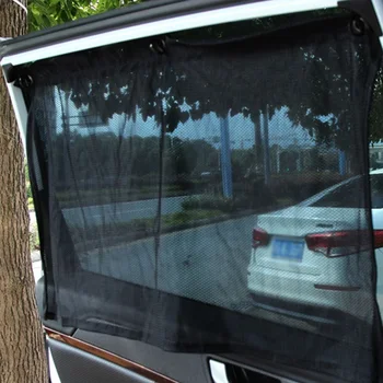 2 Ks Auto Auto Ochrana Okna Záclony slnečník Univerzálny Auto Protislnečnú ochranu proti slnečnému žiareniu Blok Záves s Prísavkou Fe25