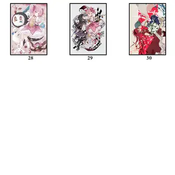 30 Vzory Anime Puella Magi Madoka Magica Whitepaper Plagát Domov Odtlačkový Umelecké Zábavné Maľovanie na Stenu-Nálepky na Kávu Dom, Panel 2