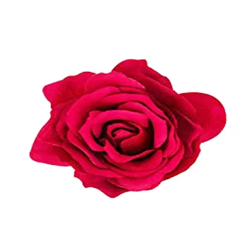 SZanbana 8 Kusov Ruže Kvet Vlásenky Vlasy Klip Kvet Pin up Kvet Brošňa, Červená