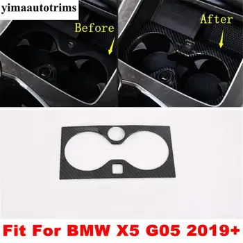 Carbon Fiber ABS Príslušenstvo Pre BMW X5 G05 2019 - 2021 Prevodovka Shift Kút Vody Držiak Panel Kryt Výbava Interiéru Prerobit Auta