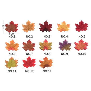 50Pcs Najrôznejších Zmiešané Jeseň Farebné Umelé Javorové Listy Pre Svadby, Akcie A Zdobenie Domáce Dekorácie 2020 Nové