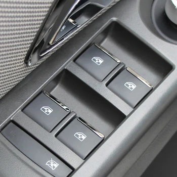 Auto-Styling 7PCS Windows výťah prepnúť tlačidlo nálepka Pre Opel Mokka Trax pre Chevrolet Cruze Malibu Aveo Auto Príslušenstvo