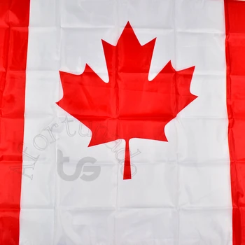 Kanada 90*150 cm Kanadskej vlajky Zástavy 3x5 Nohy Visí Národnej vlajky Domáce Dekorácie vlajka