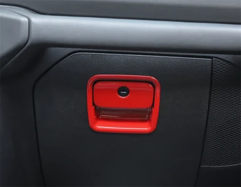 Co-Pilot Úložný Box Chyť Rukoväť Dekorácie Kryt Nálepky Obtlačok na Jeep Wrangler JL 2018 2019 ABS Uhlíkových Vlákien Auto Príslušenstvo