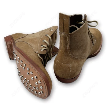 WW2 topánky vyrobené z čistého dobytka koža dolnej nechty kopyto film a televízia funguje high-end kópia