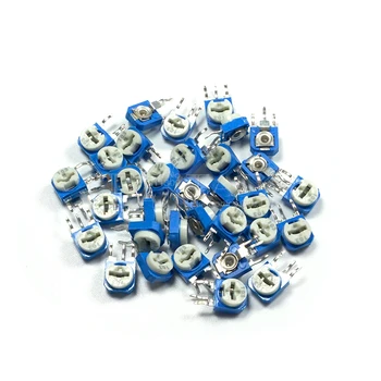 20pcs RM063 2k ohm modrá a biela môže byť upravená odpor, potenciometer 202