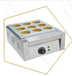 Komerčné Použitie 220v Elektrické 9pcs Japonský Dorayaki Červená Bean Cake Maker Baker Stroj