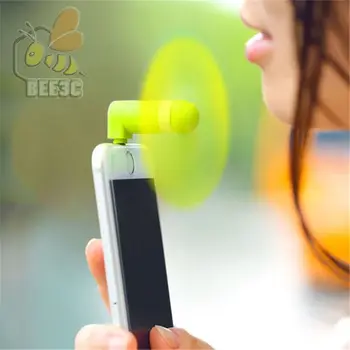 Cestovné Prenosné Mobil Mini Ventilátor Chladenia Cool Micro USB Pre iPhone, 8 Pin Android Telefóny S6 S7 2 V 1 typec usb C fanúšikovia 100