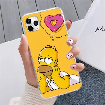 Homer J Simpson zábavné Bart Simpson Telefón puzdro Pre iphone 12 5 5s 5c se 6 6 7 8 plus x xs xr 11 pro max mini
