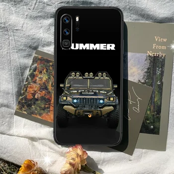 Hummers suv auto, Telefón puzdro Na Huawei Mate S 10 20 30 40 Lite Pro smart Z 2019 nova 5t black Shell Maľovanie Coque Prime 3D
