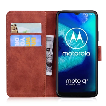 Luxus, Kvalita Peňaženky, Kožené Puzdro Pre Motorola Moto G7 G8 Power Lite E6 G7 G8 Plus Hrať Jeden Makro Kryt Flip Prípadoch