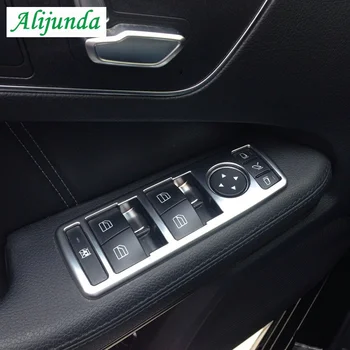 Interiéru vozidla Matný Chróm Dvere, Okno, Okno s kľúčovými panel výbava pre Mercedes Benz GLK Triedy W176 W246 W204 W212 W218 X204