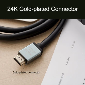 24K kompatibilný s HDMI 2.0 Kábel 1080P HD 3D Pozlátené pre Splitter PS4 PS3 HDTV TV Box Projektor Video Káble 1,5 m 5m 3m