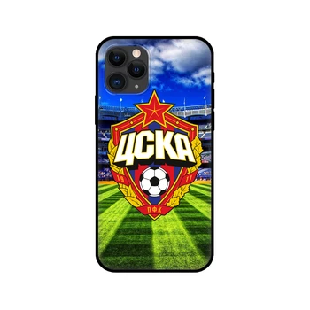Black tpu puzdro pre iphone 5 5s se 2020 6 6 7 8 plus x 10 XR XS 11 12 mini pro MAX zadný kryt CSKA Moskva