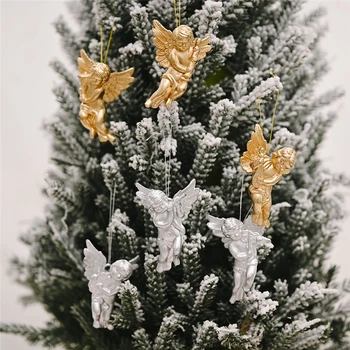2021 Roztomilý Anjel Elk Prívesok Vianočný Strom Decor Santa Claus Visí Ozdoby, Vianočné Dekorácie Pre Domov