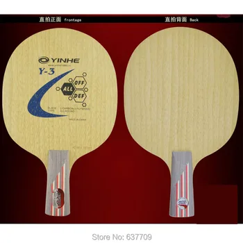 Pôvodné yinhe mliečnej ceste stolný tenis čepeľ Y-3 Y3 uhlíka raketa ping pong pádla raketové športy všetky kolo 5. drevo+ 2 uhlíkové