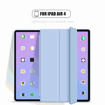 Tablet Case for IPad Vzduchu 4 Troj-násobne Smart Case pre IPad Vzduchu 4 2020 10.9 palcový Anti-jeseň Ochranný Kryt pre IPad Air4 2020