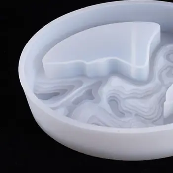 Crystal Epoxidové Živice Formy Oválne Črepníkové Odlievanie Silikónové Formy Ručné DIY Remesiel Dekorácie Výrobu Nástrojov