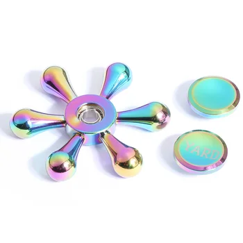 2017 Strane Spinner Hračky Vzor Kovového Spiner Rainbow Fidget Spinner ADHD Dospelých, Deti, Vzdelávacie Hračky Prst Spinner