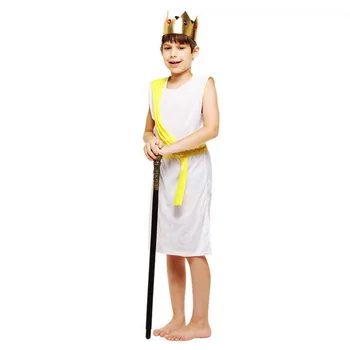 White Boy Grécko Eypt Cosplay Elegantné Faraóna Kostým Oblečenie, Karneval, Maškarný Party halloween kostýmy pre deti