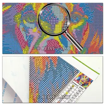 Plné Námestia / Round-Diamond Výšivky Farebné Zvieratá DIY Diamond Maľovanie Crystal Mozaika Kamienkami Cross Stitch