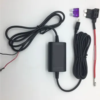GPS Bezpečný Univerzálny DVR Dash Cam S 3 Poistka Mini USB Kamkordéra Pevný Vodič Auta