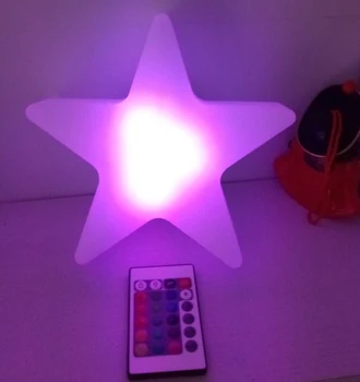 L20*W20*H6cm Obľúbené Farebné Led Vianočné Dekorácie Five Star LED Ligotať Svetlo LED Svadobnej Noci Svetlo doprava zadarmo 4pc/veľa