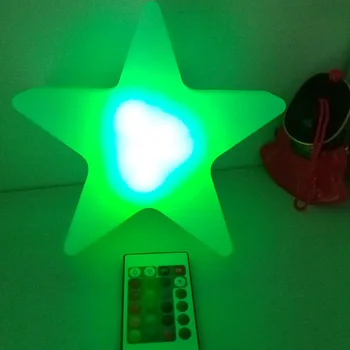 L20*W20*H6cm Obľúbené Farebné Led Vianočné Dekorácie Five Star LED Ligotať Svetlo LED Svadobnej Noci Svetlo doprava zadarmo 4pc/veľa