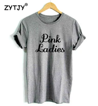 Ružové dámske Písmená Ženy Tričko Bavlna Vtipné Tričko Pre Lady Dievča Top Tee Lumbálna Tumblr Kvapka Loď HH-436