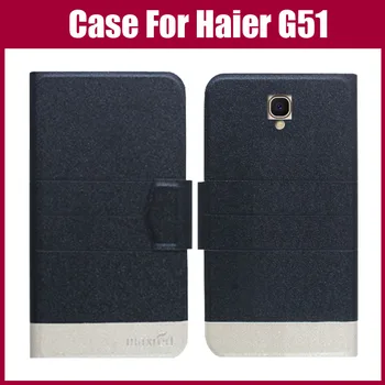 Hot Predaj! Haier G51 Prípade Nového Príchodu 5 Farieb, Módne Luxusné Ultra-tenké Kožené Telefón Ochranný Kryt pre Haier G51 Prípade