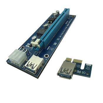1X do 16X PCIE stúpačky USB 3.0 Adapter Kartu - S USB Predlžovací Kábel - pci-e stúpačky kábel 16x 12pack