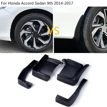 Auto kryt styling fender mäkké blatníka chrániť klapka splash mud guards rám 4pcs Pre Honda Accord Sedan 9. 2016 2017