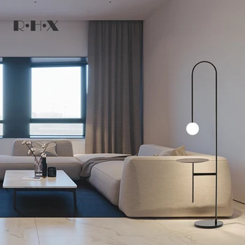 Moderné led sklo poschodí lampa led vnútorné nástenné svietidlá stehlampe tripot spálňa obývacia izba