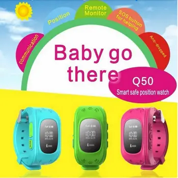 Deti gps sledovanie q50 gps hodinky pre deti SOS pomoc/nepremokavé dieťa telefón náramkové hodinky/cool mobilný telefón deti
