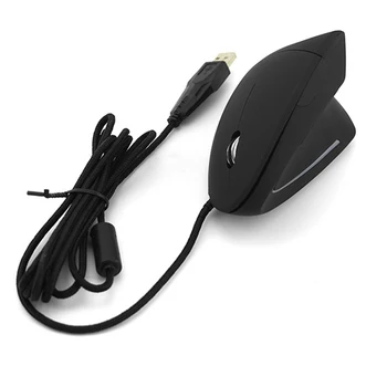 5.-Gen Káblové Vertikálne Myš Ergonomický LED Podsvietený Svetlo 3200DPI Pravej Strane je USB Wired Mouse pre Počítač