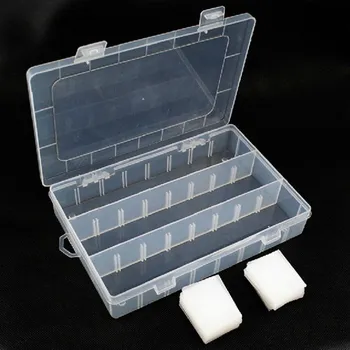 1PC Drobnosti Sortim Zbierať Box Komponenty Úložný Plastový Box 24 Mriežky zberného Boxu