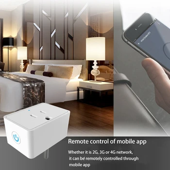 WiFi Smart Plug Výstup,Mini Smart Kompatibilné Pätice pre Alexa Echo Domovská stránka Google, Č Hub-Požaduje Časovač Scény NÁS Plug