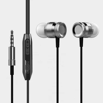 Qijiagu 100KS Univerzálny 3,5 mm Káblové Slúchadlá In-Ear Slúchadlá Drhnúť Spoločné Headset, Handsfree Hovorov s Mikrofónom Slúchadlá