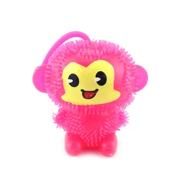 Flash loptu malý opice light-emitting hračky pre deti, Hip-hop opice prieduch loptu deti darčeky