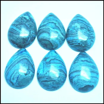 Nový modrý kameň cabochons prírodné perly kabín bez otvoru slza a guľatý tvar doprava zadarmo