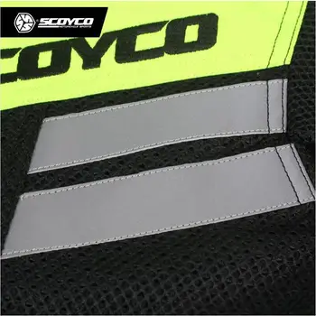 Scoyco JK36 Motocykel bunda Dvojité oka Priedušná tkaniny motorke jazdecké sako Pokles odporu vyhovovali Oxford Moto racing jacke