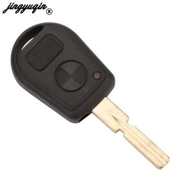 Jingyuqin 2/3 Tlačidlami kľúča Vozidla Shell Kryt puzdro pre BMW E31 E32 E34 E36 E38 E39 E46 Z3 Z4 Hu58 hu92 Čepeľ Key Uncut Prázdne