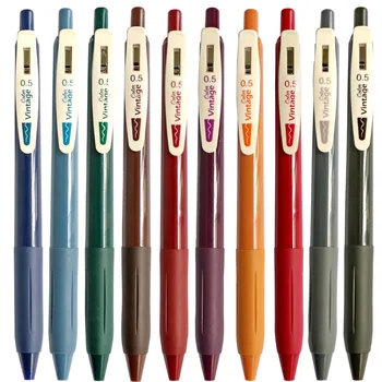 0,5 mm na Farebné Pero na Písanie, Kreslenie, Maľovanie Vintage Morandi Farba Stlačte Pero Gél pre DIY Zápisník Denník Plánovač kancelárske potreby